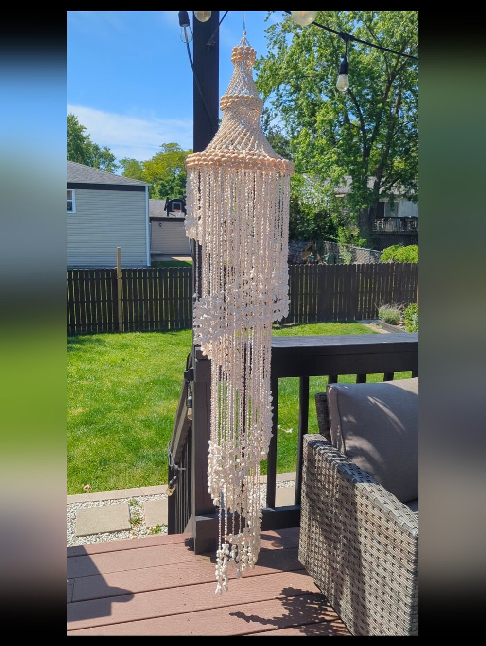 Vintage Shell Chandelier - Gorgeous!